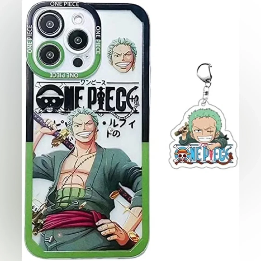 Japan Anime Case Clear Cartoon Compatible with for iPhone 13 Pro Max  & keychain